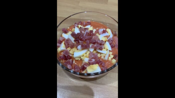 Receta de salmorejo con thermomix.
