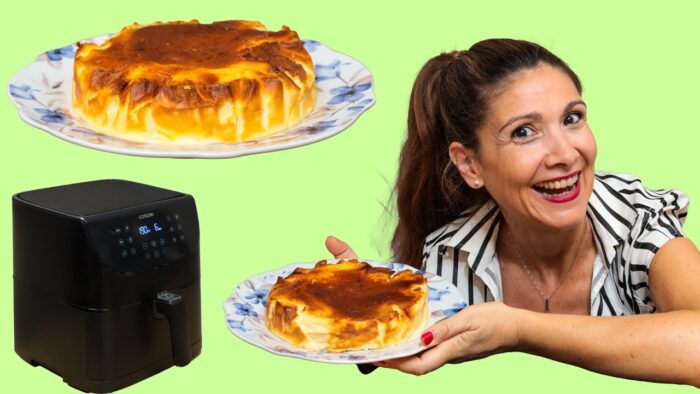 ✅TARTA de QUESO 🧀 FREIDORA DE AIRE / Súper fácil / Repostería FÁCIL y RIQUÍSIMA / Cosori air fryer