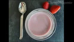 YOGUR de FRESA con THERMOMIX con fresa NATURAL