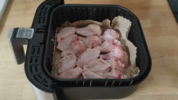 alitas de pollo en freidora de aire (parte 1 )