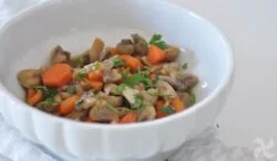Aperitivo de zanahoria y champiñones