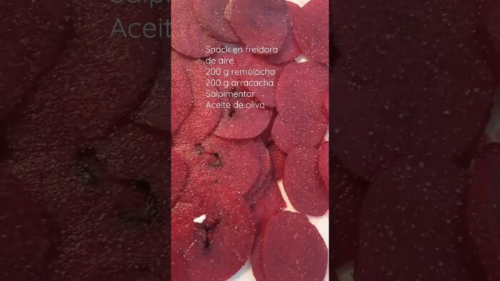 snack de arracacha y remolacha en freidora de aire #healthyfood @paito-cooks