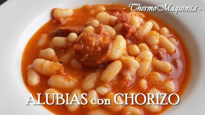 ALUBIAS a la hortelana con THERMOMIX. Judías blancas caseras