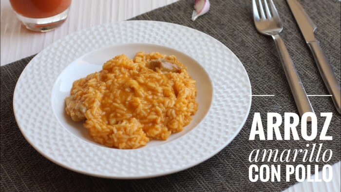 ARROZ amarillo con POLLO. THERMOMIX. Receta perfecta para niños.