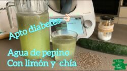 Agua de pepino con limón y Chía con Thermomix(apto diabetes)//la cocina de Maribel
