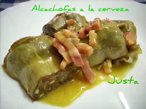 Alcachofas a la cerveza con Thermomix realizada por Justa