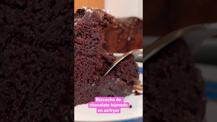 BIZCOCHO DE CHOCOLATE EN FREIDORA DE AIRE 🤪