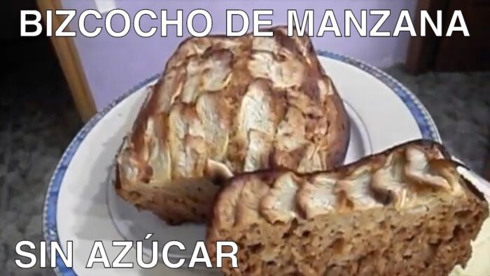 BIZCOCHO DE MANZANA SIN AZÚCAR | RECETA FÁCIL | RECETA THERMOMIX