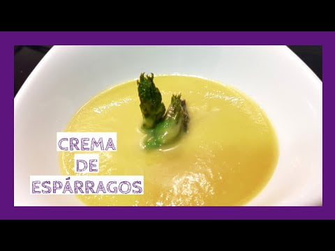 Como se hace la CREMA DE ESPÁRRAGOS VERDES en THERMOMIX. Receta fácil !!!