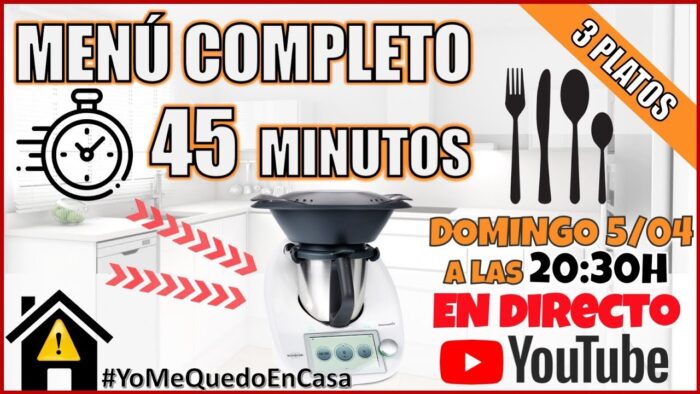 🔴 DIRECTO 🔴 COCINA A 3 NIVELES EN 45 MINUTOS CON THERMOMIX
