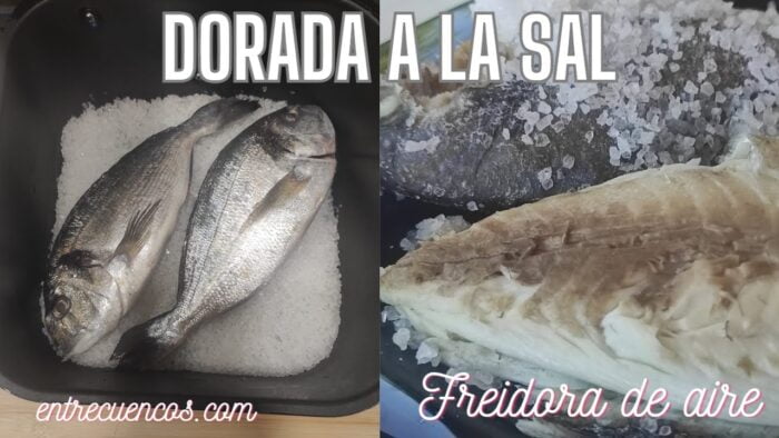 Dorada a la sal en freidora de aire muy FÁCIL  #freidoradeaire #freidorasinaceite