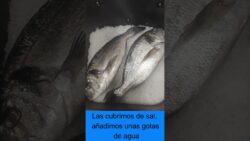 Dorada a la sal en freidora de aire #shorts #freidoradeaire #cosori