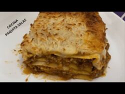 EXQUISITA LASAÑA DE CARNE Y VERDURAS con y sin  thermomix/COCINA FACIL/COCINA PAQUITA SALAS