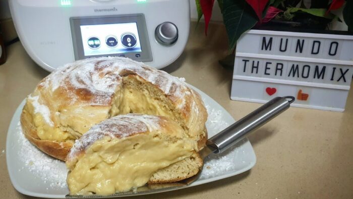 Ensaimada / Ensaimada rellena de crema pastelera/Ensaimadas thermomix/ Recetas thermomix