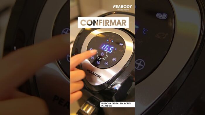 Freidora de aire digital Peabody PE-AF612 – Modo de uso