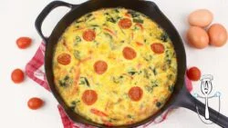 🥚🫑Frittata de VERDURAS con Thermomix🫑🥚 | Cena fácil y saludable con robot de cocina