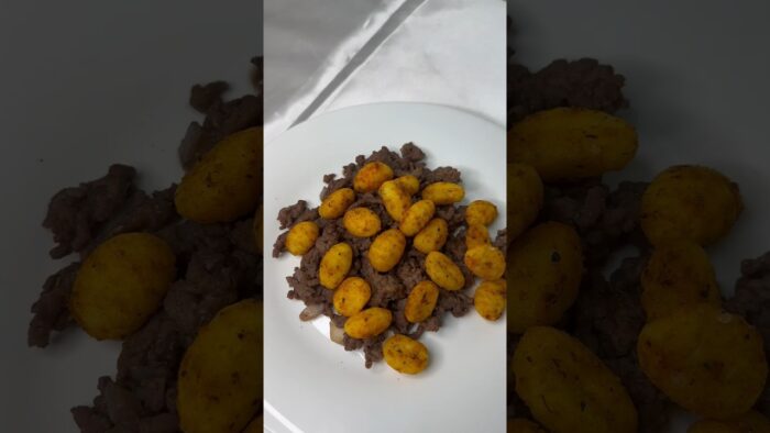 Gnocchi en la freidora de aire con carne de vacuno 🤤🫣