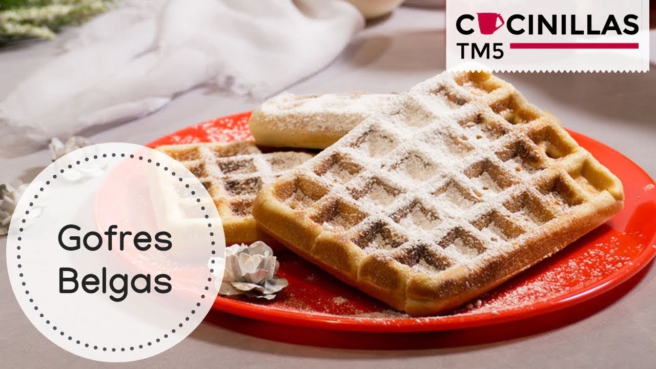 Gofres Belgas Caseros Waffles Recetas Thermomix recetástico