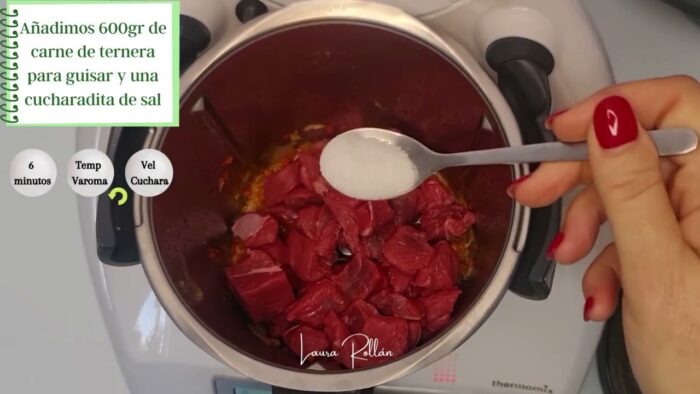 Guiso de ternera con patatas con Thermomix