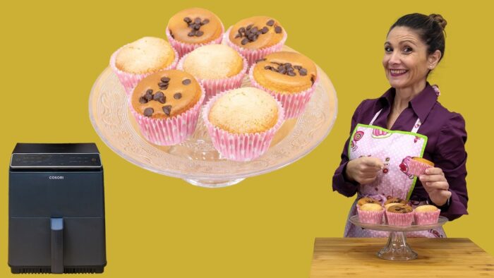 ✅ MAGDALENAS 🧁 Caseras en Freidora de Aire / Cosori Dual Blaze