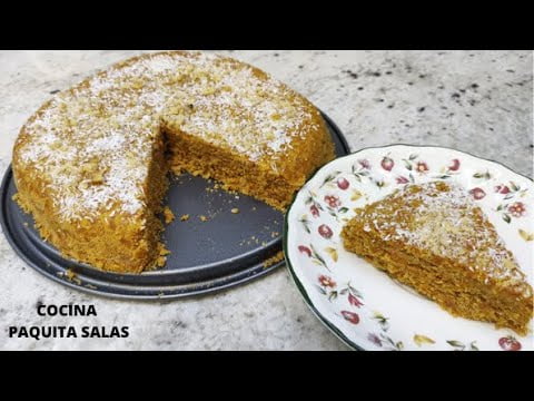 PASTEL DE ZANAHORIA SIN HORNO con thermomix/COCINA FACIL/COCINA PAQUITA SALAS