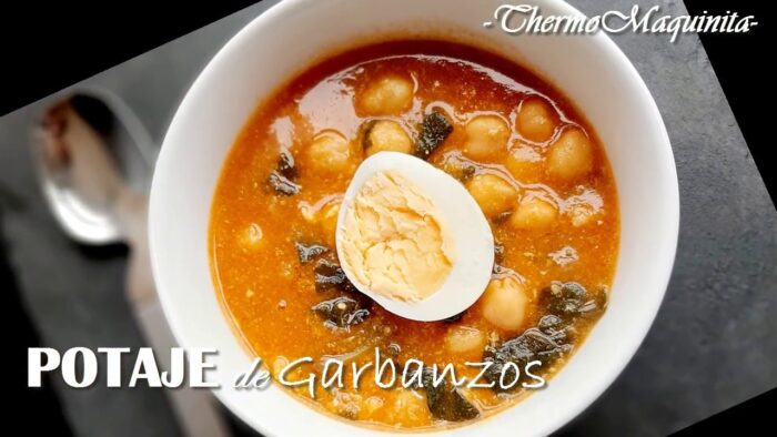 POTAJE de GARBANZOS con THERMOMIX. Cocina fácil y sencilla