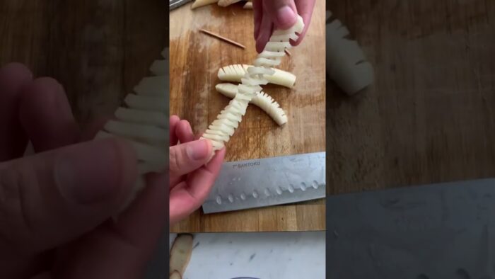 Papas acordeón en freidora de aire 😋🫰🏼