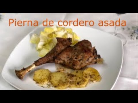 Pierna de cordero asada Thermomix/ Receta realizada por Justa Molina