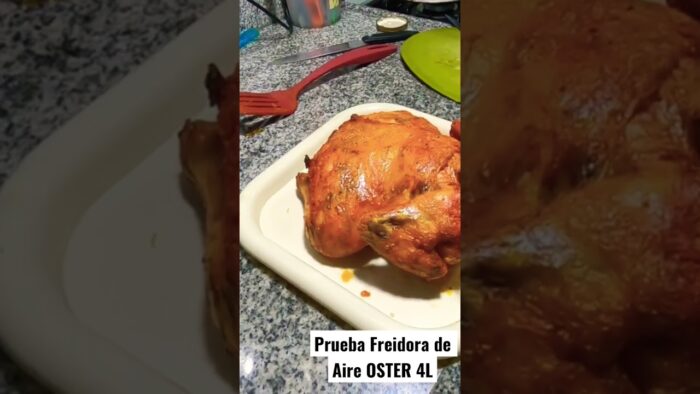 Preparando un POLLO 🍗 con la FREIDORA DE AIRE OSTER 4L #oster #airfryer