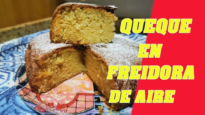 QUEQUE Bizcocho || Freidora de aire / freidora sin aceite (air fryer) || Receta