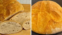 RECETAS CON FREIDORA de AIRE EL MEJOR PAN RUSTICO 🥖 casero QUE HE COMIDO con REPOSO EN FRIGORIFICO!!
