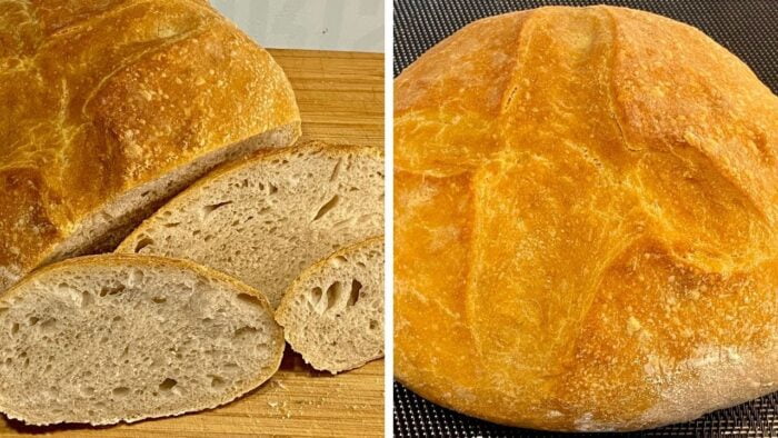 RECETAS CON FREIDORA de AIRE EL MEJOR PAN RUSTICO 🥖 casero QUE HE COMIDO con REPOSO EN FRIGORIFICO!!
