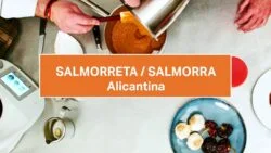 Receta salmorreta alicantina a base de ñoras en thermomix