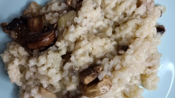 Risotto de setas, fácil y rico con Thermomix