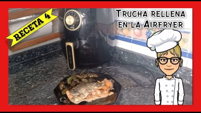 Sácale todo el partido a tu freidora de aire🐟 RECETA 4 Trucha rellena🐟