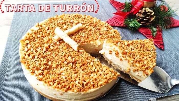 🥧TARTA DE TURRÓN THERMOMIX SIN HORNO / postre perfecto para Navidad🎄
