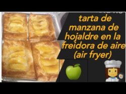 Tarta de manzana de hojaldre en la freidora de aire (air fryer)