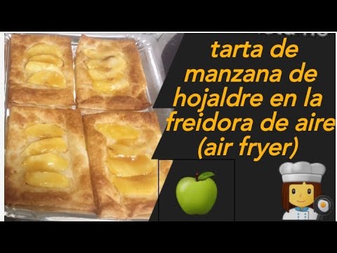 Tarta de manzana de hojaldre en la freidora de aire (air fryer)