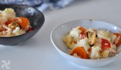 Ensalada de arroz al vinagre de vino blanco