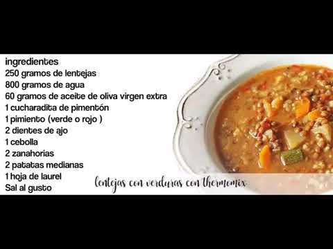 lentejas con verduras con thermomix