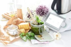 Pesto de pistachos y parmesano