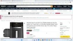 🍳 ¡Oferta Amazon! MOULINEX Freidora sin aceite Easy Fry & Grill 2 EN 1 barato 80€ ¡50 DTO! O ...