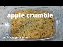 APPLE CRUMBLE con manzana y plátano/APPLE CRUMBLE CON THERMOMIX/COCINA PAQUITA SALAS