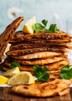 Arayes – Lebanese Meat Stuffed Crispy Pita