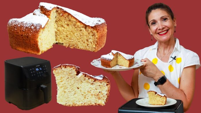 ✅ BIZCOCHO de NATILLAS en FREIDORA DE AIRE / Súper fácil / Repostería RIQUÍSIMA / Cosori air fryer
