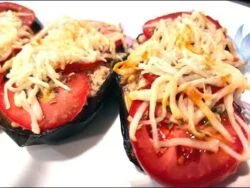 Berenjenas rellenas, en freidora de aire