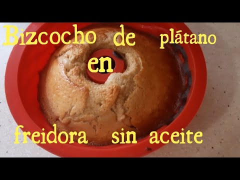 Bizcocho saludable sin azúcar en 15 minutos!!! Con freidora de aire/recetas fáciles y rápidas