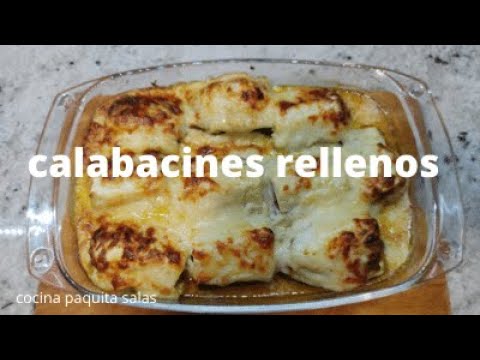 CALABACINES RELLENOS con Thermomix/COCINA PAQUITA SALAS7 RECETA FACIL