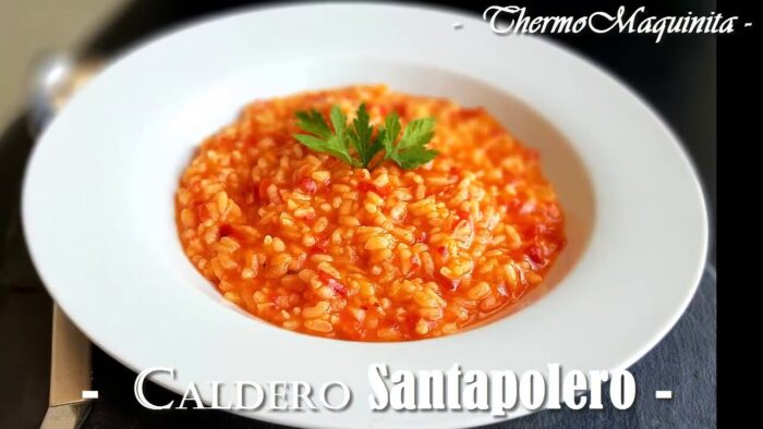 CALDERO SANTAPOLERO o ARROZ con caldo de PESCADO con Thermomix®