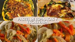 CENAS CON FREIDORA DE AIRE, PASTEL DE ESPINACAS Y ESCALIVADA 🤤🤤👍!!